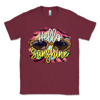 Burgundy hello sunshine Classic Tee - BarkalooDesign