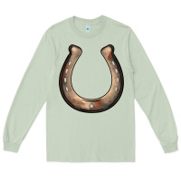 Matcha western horseshoe Long Sleeve Tee - BarkalooDesign