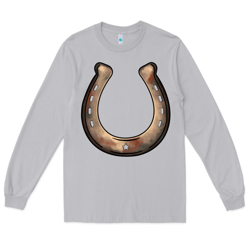 Western Horseshoe Long Sleeve Tee by BarkalooDesign | Teevron