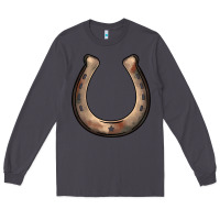 Smoke western horseshoe Long Sleeve Tee - BarkalooDesign