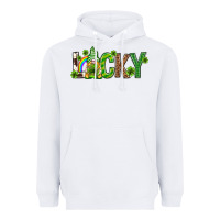White Love horseshoe St. Patrick's Day Heavyweight Hoodie - Neo Western