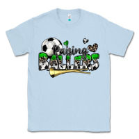 Dusty Blue raising ballers soccer Classic Tee - Zillion Design Studio