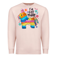 Pale Pink id hit that  mexican llama pinata Premium Sweatshirt - JahusDesignShop