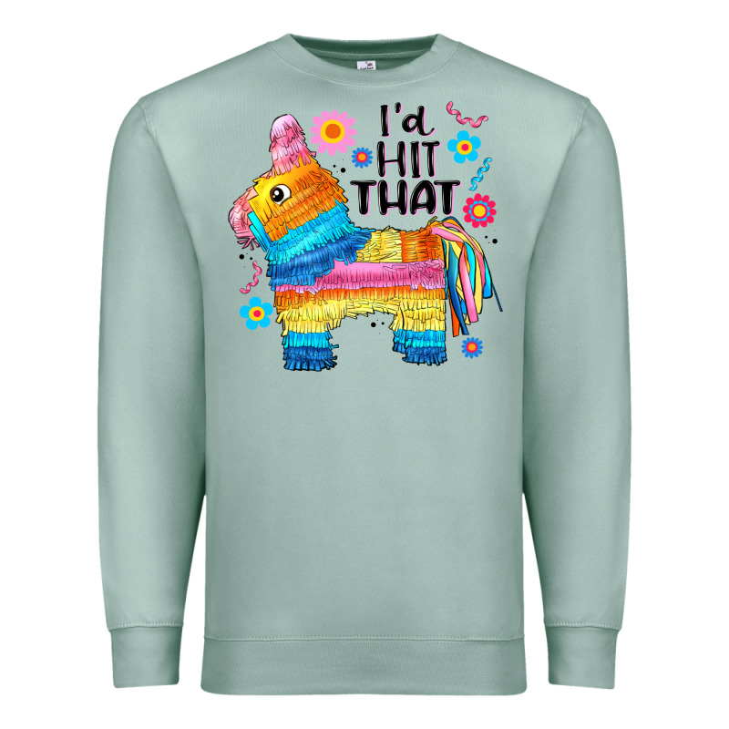Id Hit That  Mexican Llama Pinata Premium Sweatshirt by JahusDesignShop | Teevron