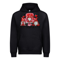 Black happy valentine's day Urban Hoodie - MaliasSmallBusiness