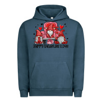 Pigment Midnight Navy happy valentine's day Urban Hoodie - MaliasSmallBusiness