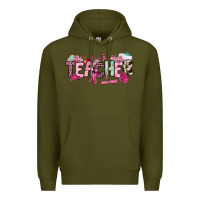 Army Green cancer awareness teacher Premium Hoodie - NancyCooperArtShop