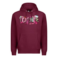 Burgundy cancer awareness teacher Premium Hoodie - NancyCooperArtShop