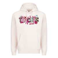 Pale Pink cancer awareness teacher Premium Hoodie - NancyCooperArtShop