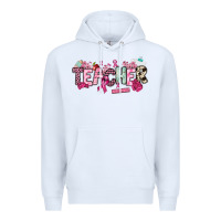 White cancer awareness teacher Premium Hoodie - NancyCooperArtShop