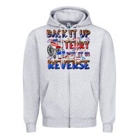 Heather Grey back it up terry put it in reverse billie wilder Zipper Hoodie - texasbilliewilder