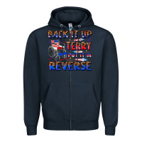 Navy back it up terry put it in reverse billie wilder Zipper Hoodie - texasbilliewilder