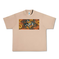 Burro texas map bull skull sunflower leopard licence plate Urban Heavy Tee - Artiststas