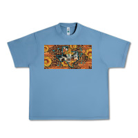Pebble Blue texas map bull skull sunflower leopard licence plate Urban Heavy Tee - Artiststas