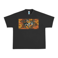 Pigment Black texas map bull skull sunflower leopard licence plate Urban Heavy Tee - Artiststas