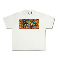 Pistachio texas map bull skull sunflower leopard licence plate Urban Heavy Tee - Artiststas