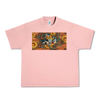 Salmon texas map bull skull sunflower leopard licence plate Urban Heavy Tee - Artiststas