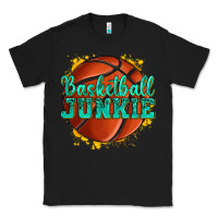 Black basketball junkie Classic Tee - texasbilliewilder