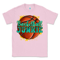 Bubblegum Pink basketball junkie Classic Tee - texasbilliewilder