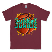Burgundy basketball junkie Classic Tee - texasbilliewilder