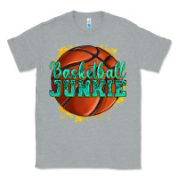 Heather Grey basketball junkie Classic Tee - texasbilliewilder