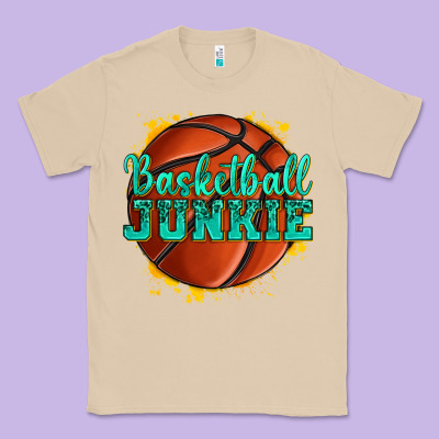 Basketball Junkie Classic Tee Designed By Texasbilliewilder