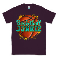 Plum basketball junkie Classic Tee - texasbilliewilder