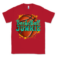 Red basketball junkie Classic Tee - texasbilliewilder