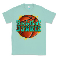 Seafoam basketball junkie Classic Tee - texasbilliewilder