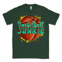Sports Green basketball junkie Classic Tee - texasbilliewilder