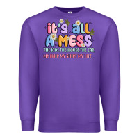 Purple its all a mess Premium Sweatshirt - JahusDesignShop