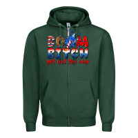 Sports Green boom bitch get out the way Zipper Hoodie - texasbilliewilder