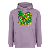 Lavender St. Patrick's Day lucky heart Heavyweight Hoodie - Neo Western