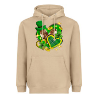 Mushroom St. Patrick's Day lucky heart Heavyweight Hoodie - Neo Western