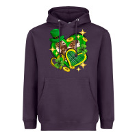 Plum St. Patrick's Day lucky heart Heavyweight Hoodie - Neo Western