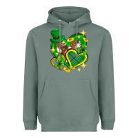 Sage St. Patrick's Day lucky heart Heavyweight Hoodie - Neo Western