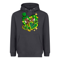 Smoke St. Patrick's Day lucky heart Heavyweight Hoodie - Neo Western