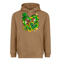 Toasted Coconut St. Patrick's Day lucky heart Heavyweight Hoodie - Neo Western