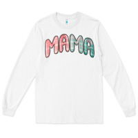 White mama christmas plaid Long Sleeve Tee - MaliasSmallBusiness