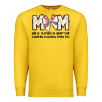 Lemon mom she is clothed in gratitude counting blessings Premium Sweatshirt - JahusDesignShop