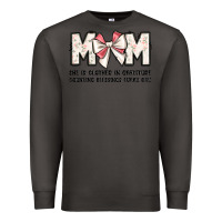 Smoke mom she is clothed in gratitude counting blessings Premium Sweatshirt - JahusDesignShop