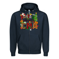 Navy santa's favorite cma Zipper Hoodie - Zillion Design Studio