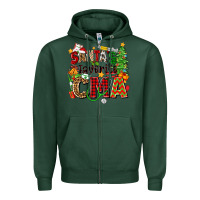 Sports Green santa's favorite cma Zipper Hoodie - Zillion Design Studio