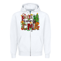 White santa's favorite cma Zipper Hoodie - Zillion Design Studio