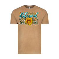 Vintage Camel blessed mom with sunflower Vintage Tee - Artiststas