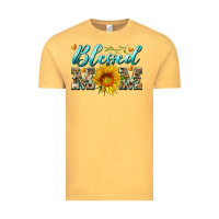 Vintage Mustard blessed mom with sunflower Vintage Tee - Artiststas