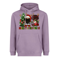 Lavender merry christmas buffalo afro gnomies Heavyweight Hoodie - FaDigitalArtStudio