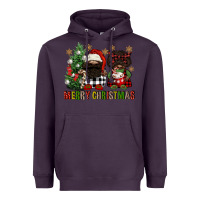 Plum merry christmas buffalo afro gnomies Heavyweight Hoodie - FaDigitalArtStudio