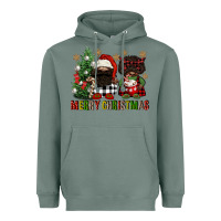 Sage merry christmas buffalo afro gnomies Heavyweight Hoodie - FaDigitalArtStudio