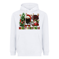 White merry christmas buffalo afro gnomies Heavyweight Hoodie - FaDigitalArtStudio